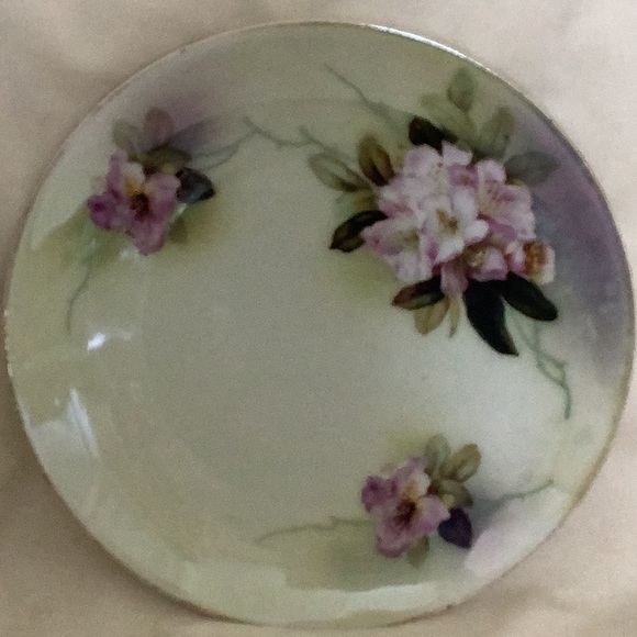Rare Vintage Purple Floral RS Germany Porcelain 8.5" Plate - Picture 2 of 10